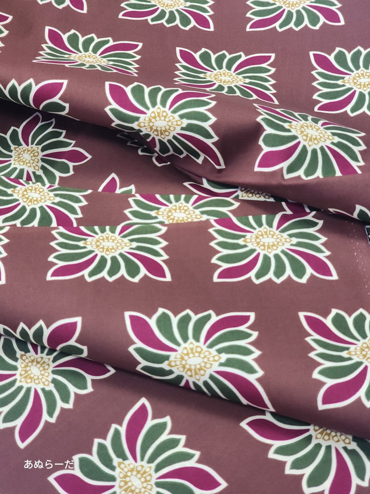 Brown Close up African Wax Print – 100% Cotton – 6 Yards